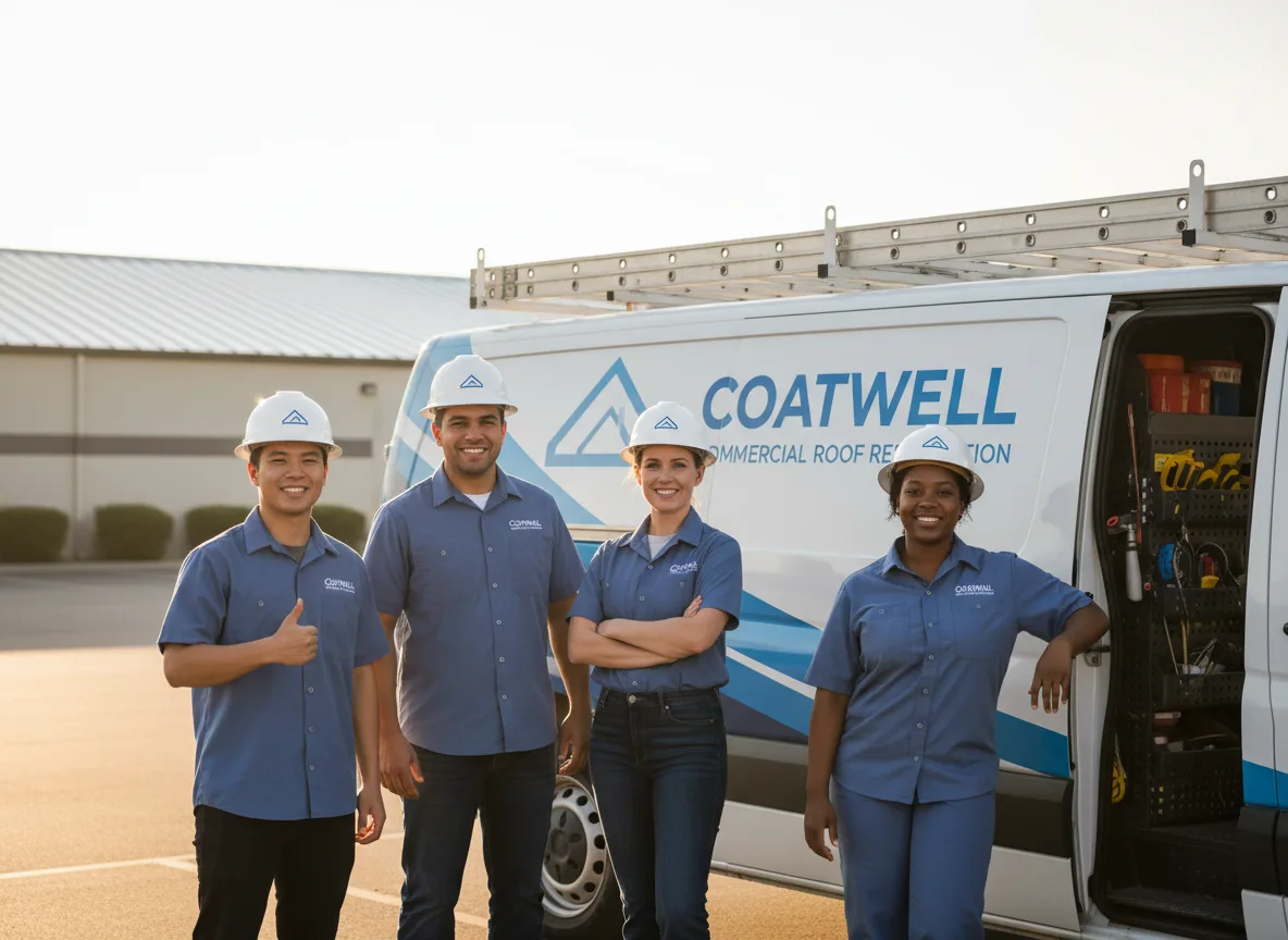 Commercial roof coating company in Wanette, OK